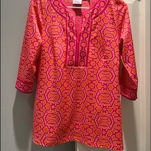 Gretchen Scott Jersey Split Neck Tunic Top Size S.